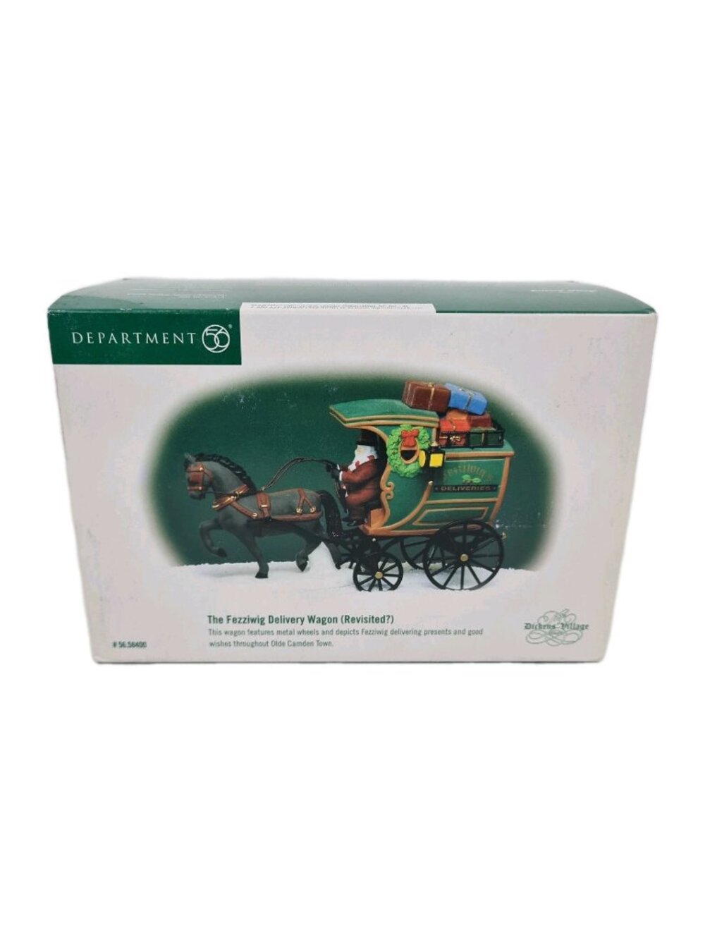 Department 56 Fezziwig Delivery Wagon 58400 Heritage Christmas Village Retired